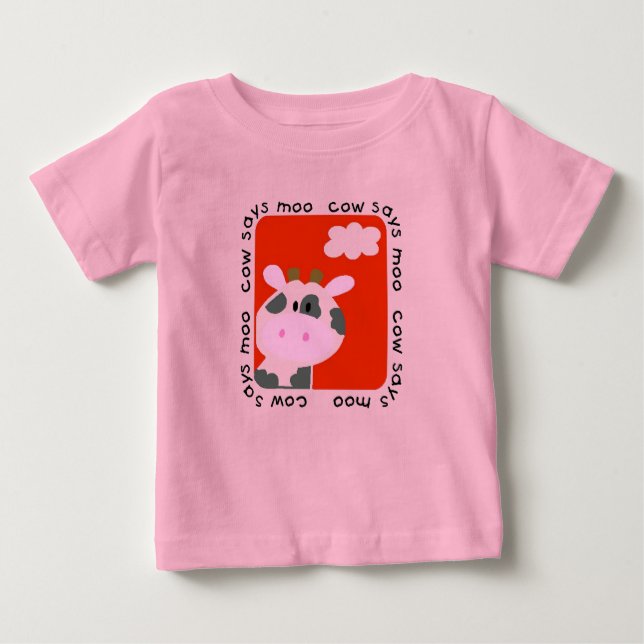 A vaca diz o camiseta e os presentes do MOO (Frente)