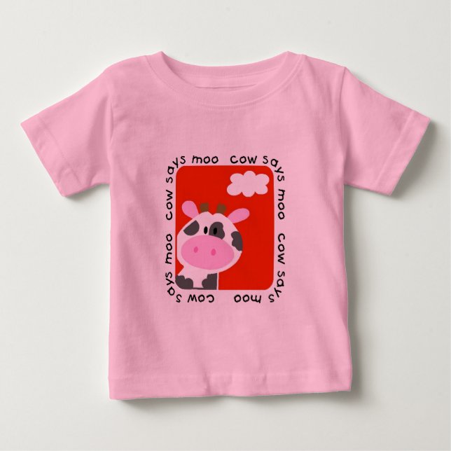 A vaca diz o camiseta e os presentes do MOO (Frente)