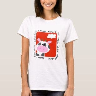 A vaca diz o camiseta e os presentes do MOO