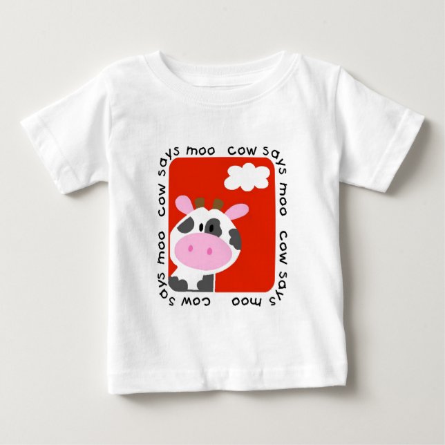 A vaca diz o camiseta e os presentes do MOO (Frente)