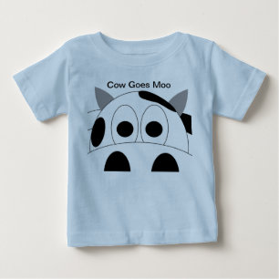 A vaca vai t-shirt da criança do MOO