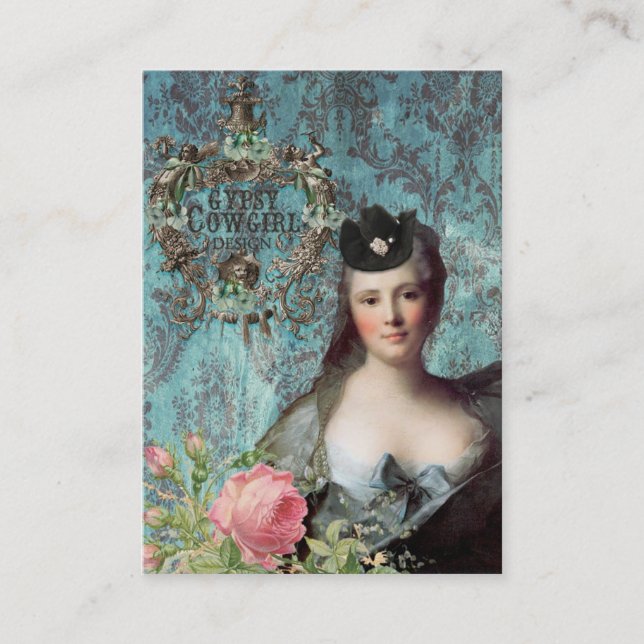 A vaqueira aciganada projeta o cartão de visita (Frente)