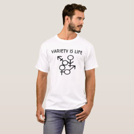 A variedade é o T-Shirt da vida