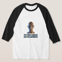 a verdade é a camiseta Raglan opcional