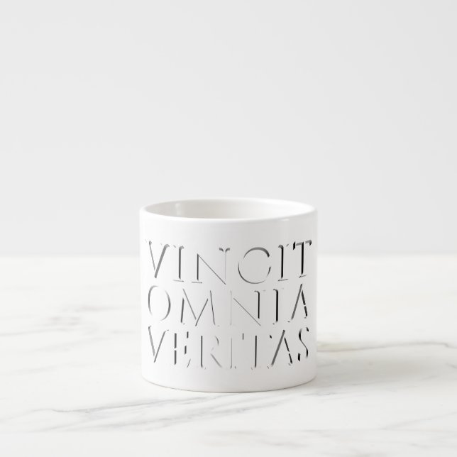 A VERDADE VENCE TUDO - Xícara de Café Espresso Lig (Frente)