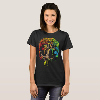 A vida colorida da árvore é camisa realmente boa