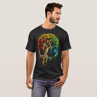 A vida colorida da árvore é camisa realmente boa