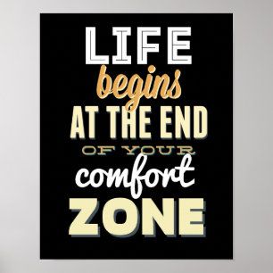 A vida começa o poster inspirado da tipografia do