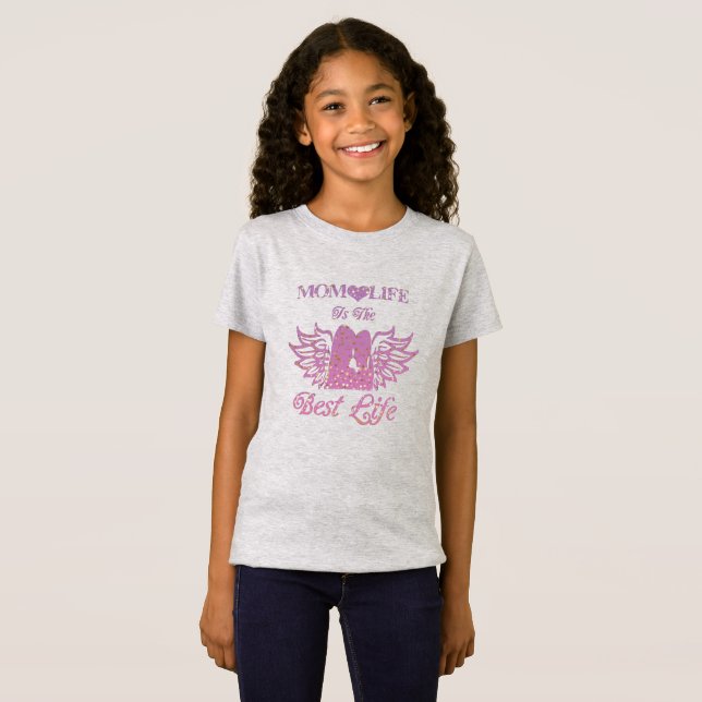 A vida da mãe é a melhor T-Shirt (Frente Completa)