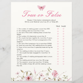 A vida das borboletas é verdadeira ou falsa partid