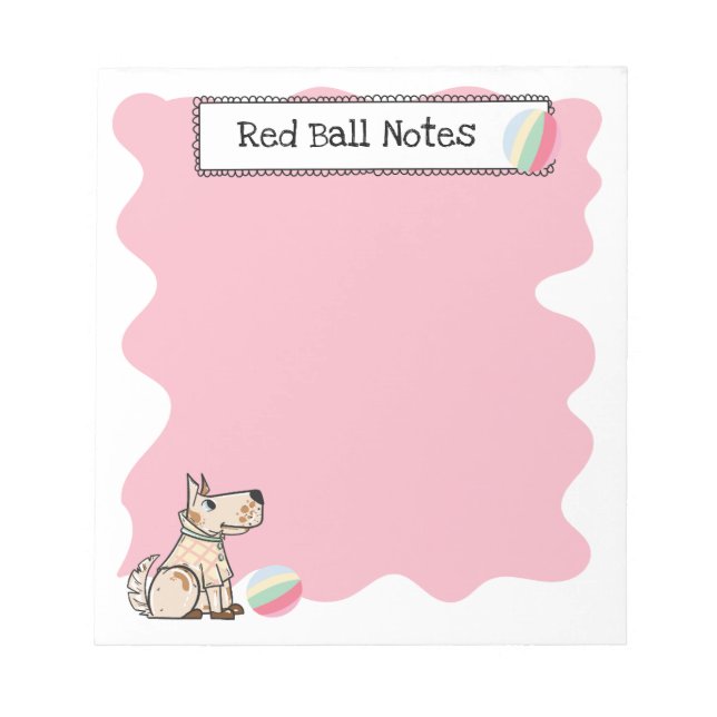 A Vida de Cachorro Bloco de Notas Vermelho (Frente)