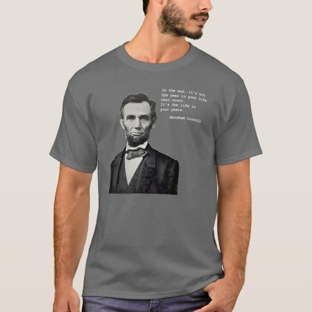 A vida de Lincoln na obscuridade do t-shirt dos (Frente)
