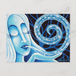 A vida do cartão postal do inverno