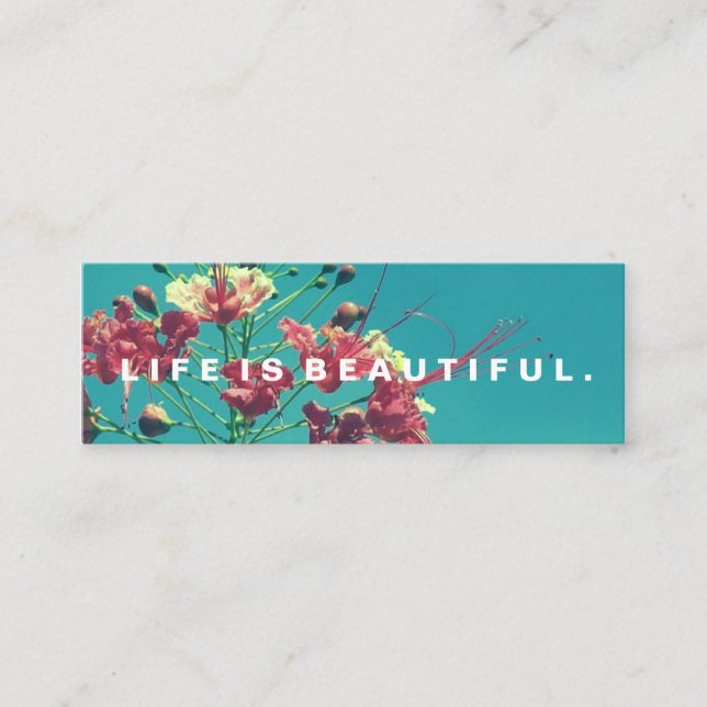 A vida é cartão bonito do desafio da bondade dos (Frente)