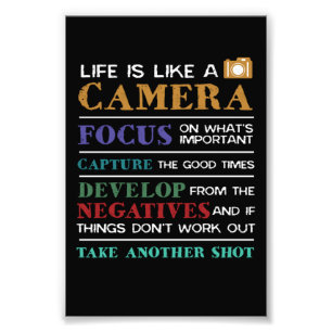 A Vida É Como Um Fotógrafo De Fotografia De Câm