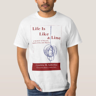 A vida é como uma linha t-shirt