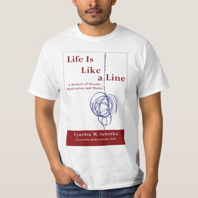A vida é como uma linha t-shirt (Frente)