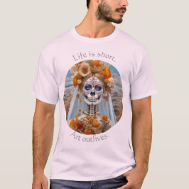 A vida é curta. A arte sobrevive 01 T-Shirt