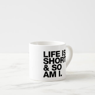 A vida é curta & assim que é mim caneca engraçada