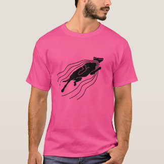 A vida é curta. Natação seu cachorro! T-Shirt Cach