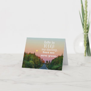 A Vida é Difícil mas Você Também é - Cartão em Bra