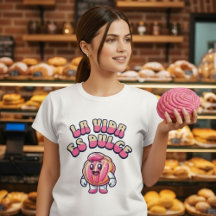 A Vida é Doce Concha Pão Doce Camisa Doce