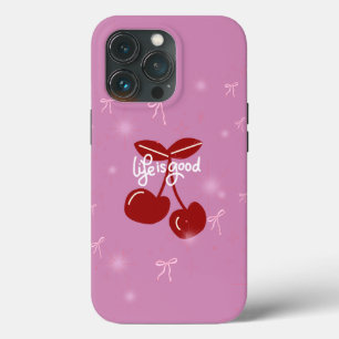 A Vida É Doce - Mala 🍒 Shimmer Cerejeira Rosa ✨