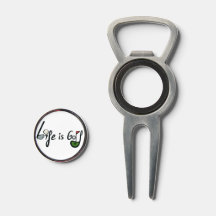 A vida é golfe - Design de citação de golfe engraç