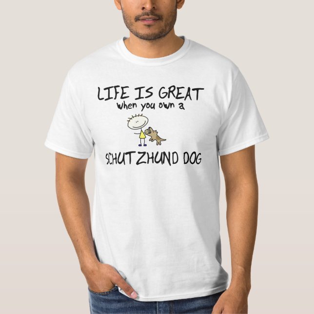 A vida é grande camiseta de Schutzhund (Frente)