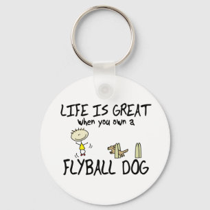 A vida é grande chaveiro de Flyball