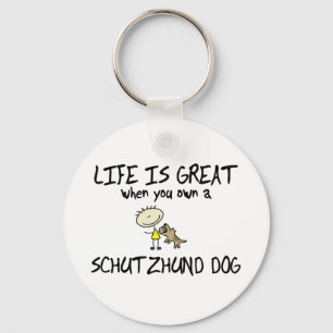 A vida é grande chaveiro de Schutzhund