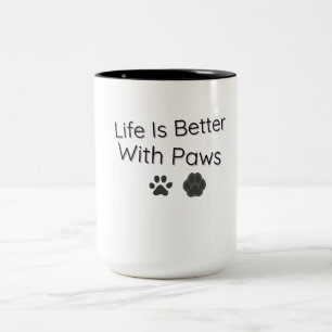 A Vida é Melhor Com Canecas Para Amantes de Animai
