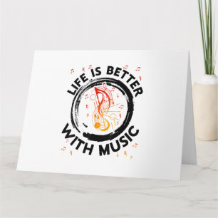 A Vida É Melhor Com Notas De Música Musical Lov
