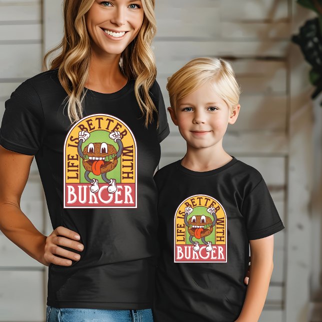 A vida é melhor com o Burger T-Shirt (Criador carregado)