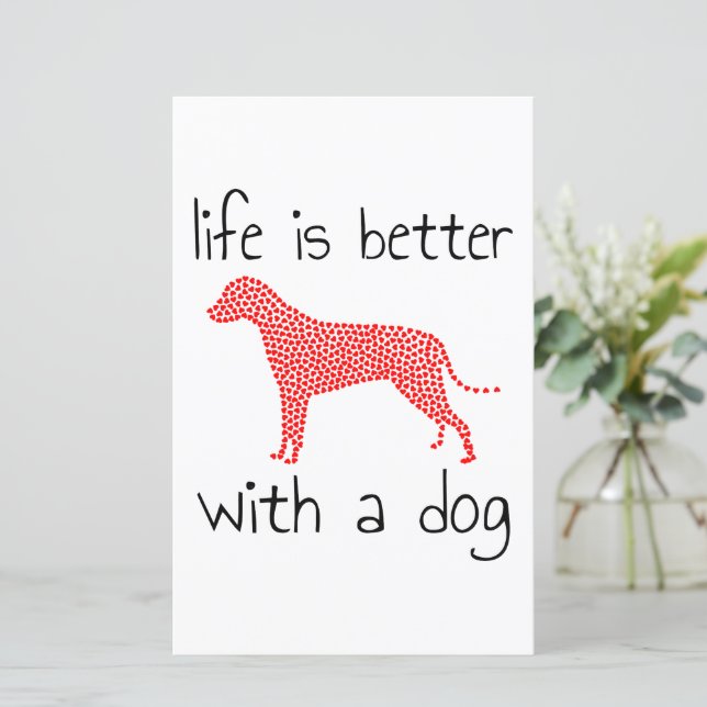 A Vida É Melhor Com Um Cachorro - Amantes De Cacho (Em pé/Frente)