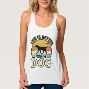 A Vida É Melhor Com Uma Camisa Vintage De Cachorro