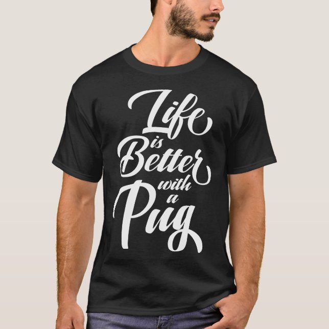 A vida é melhor com uma camiseta 577 essencial de  (Frente)