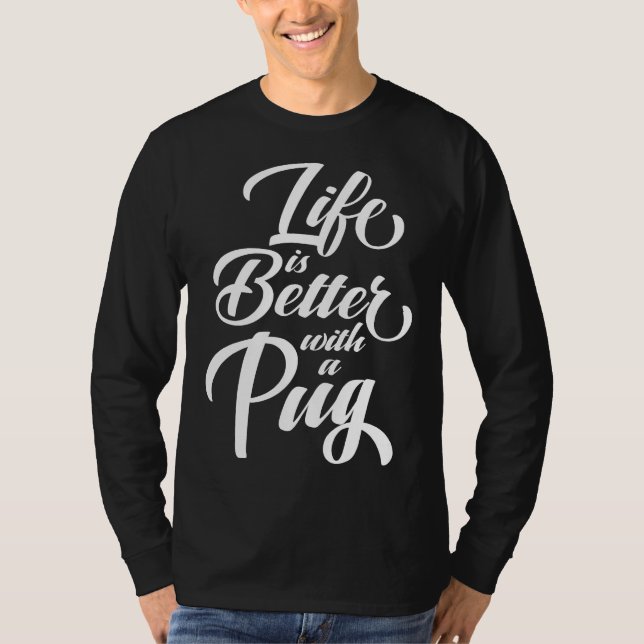 A vida é melhor com uma camiseta 577 essencial de  (Frente)