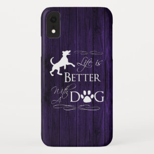 A vida é melhor com uma capas de iphone de Cachor