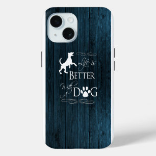 A vida é melhor com uma capas de iphone de cão - A