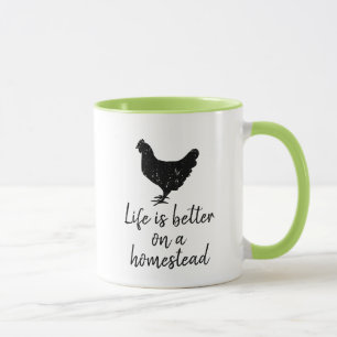 A vida é melhor em uma caneca de café vintage.