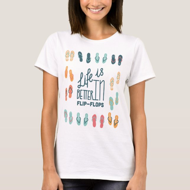 A vida é melhor na camisa do divertimento dos (Frente)