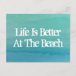 A vida é melhor na casa da praia movendo cartões p