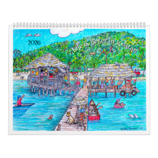 A vida é melhor no Calendário de Roatán