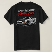 A Vida é Muito Curta Camiseta Preta JDM