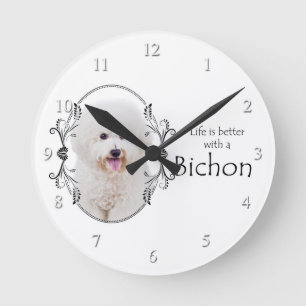 A vida é o melhor relógio de parede de Bichon