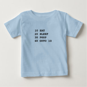 A vida é t-shirt curto da luva do BASIC