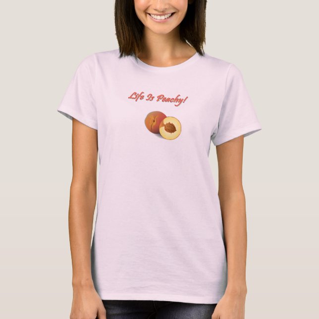 A vida é t-shirt Peachy (Frente)