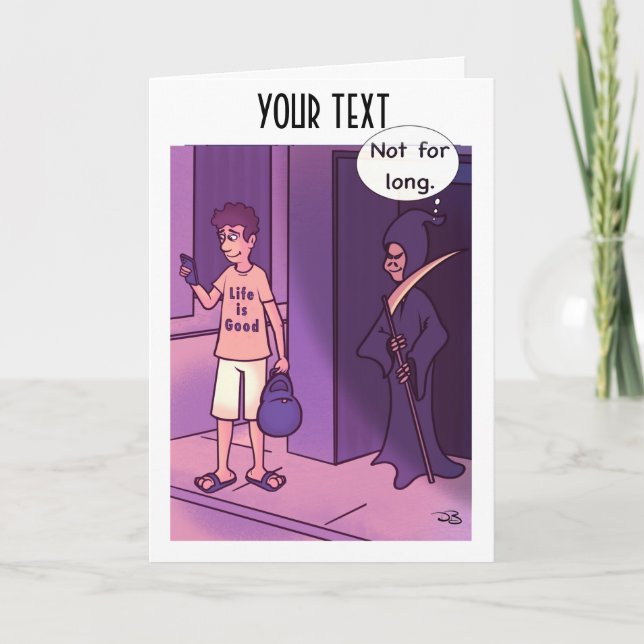 A vida é um bom cartão de saudação dobrado (Frente)