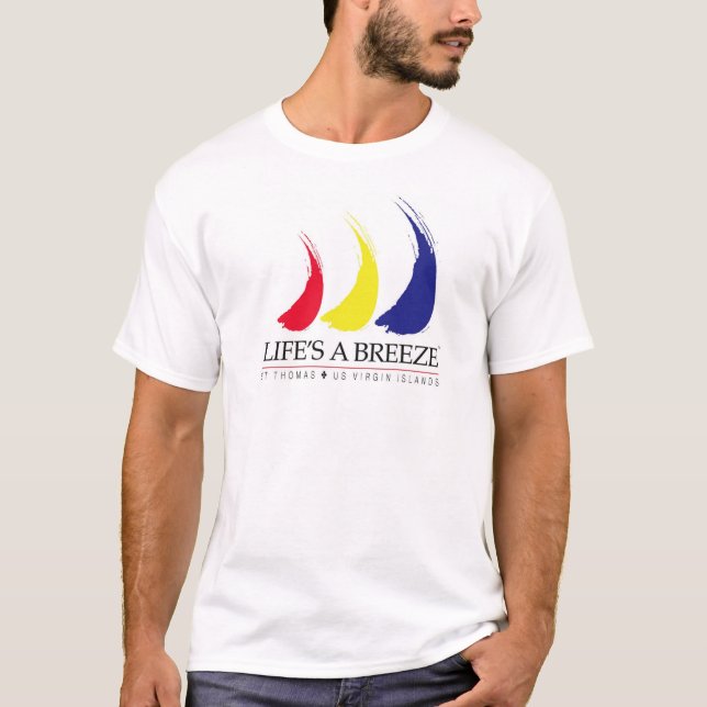 A vida é um Breeze®_Paint-The-Wind_St. T-shirt de (Frente)